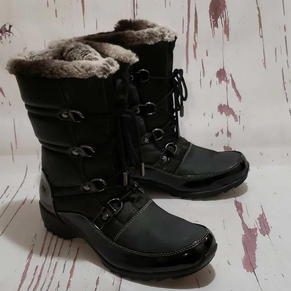 Sporto  Vlack Pull Up And Laces Snow Wome's Boots Size 10